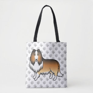 Sable Rough Collie Süßer Cartoon-Hund & Pfoten