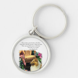 Sable Rough Collie wo Liebe wächst Schlüsselanhänger