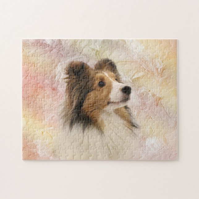 Sable Sheltie Puzzle (Horizontal)