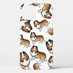 Sable Shetland Sheepdog Cartoon Hund Muster Case-Mate iPhone Hülle