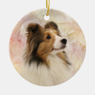 Sable Shetland Sheepdog Keramikornament