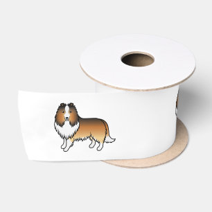 Sable Shetland Sheepdog Sheltie Cartoon Dog Satinband