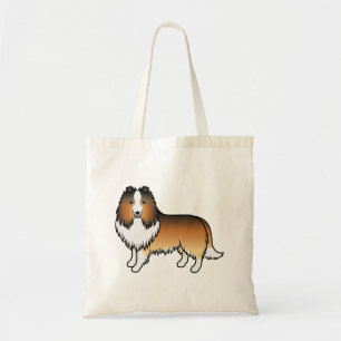 Sable Shetland Sheepdog Sheltie Cartoon Hund Tragetasche