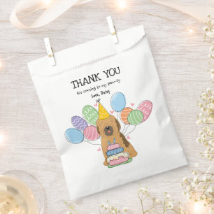 Sable Tibetan Terrier Geburtstag Danke für Ihre Be Geschenktütchen