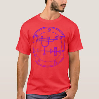 Sabnock Sigil baut Hochhäuser Lila Gradient T-Shirt