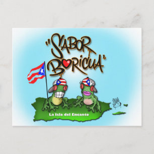 Sabor Boricua "Coqui" Postkarte