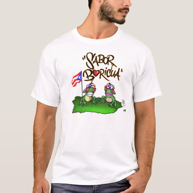 Sabor Boricua "Coqui " T-Shirt (Vorderseite)