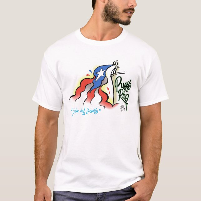 Sabor Boricua "MI bonita bandera" Shirt (Vorderseite)