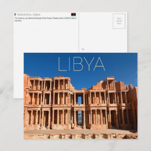 Sabratha, Libyen Reise-Postkarte Postkarte