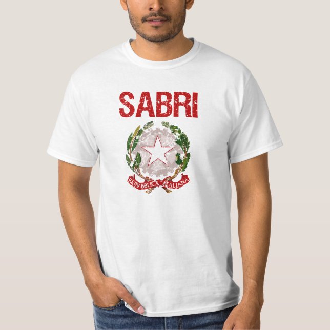Sabri Italiener-Familienname T-Shirt (Vorderseite)