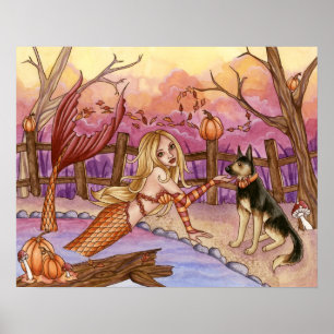 Sabrina - Herbstmermaid Poster