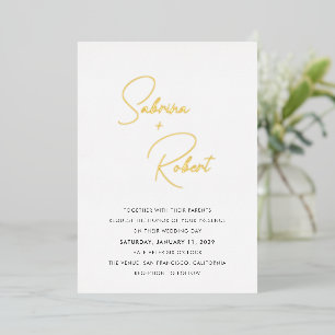Sabrina Modern Wedding Einladung