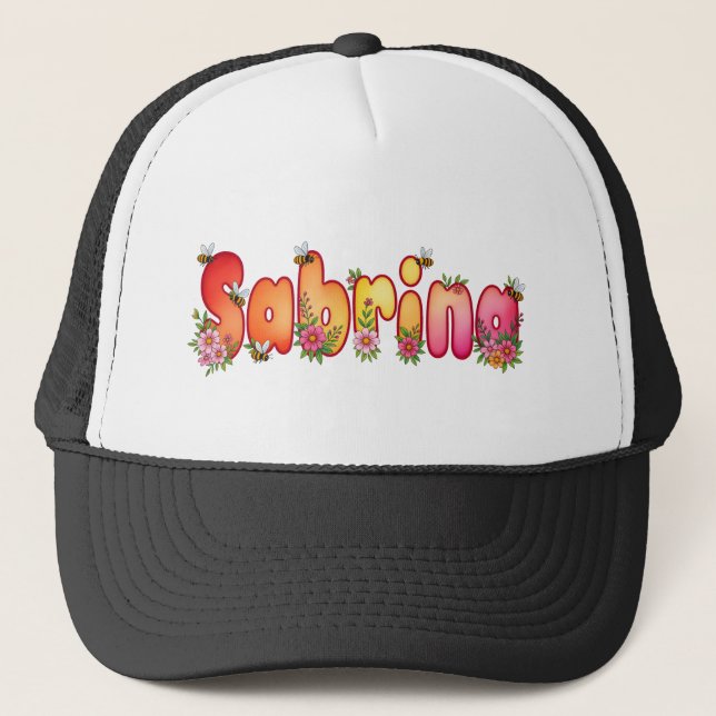 Sabrina - personalisierte Mützen für sie (Vorderseite)