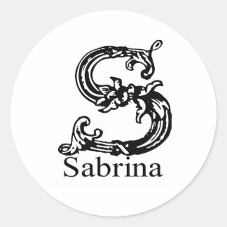 Sabrina Runder Aufkleber