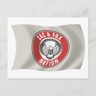 Sac & Fox Nation (Oklahoma) Flag Postkarte