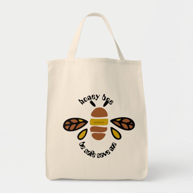 Sac totebag honey bee tragetasche (Vorne)