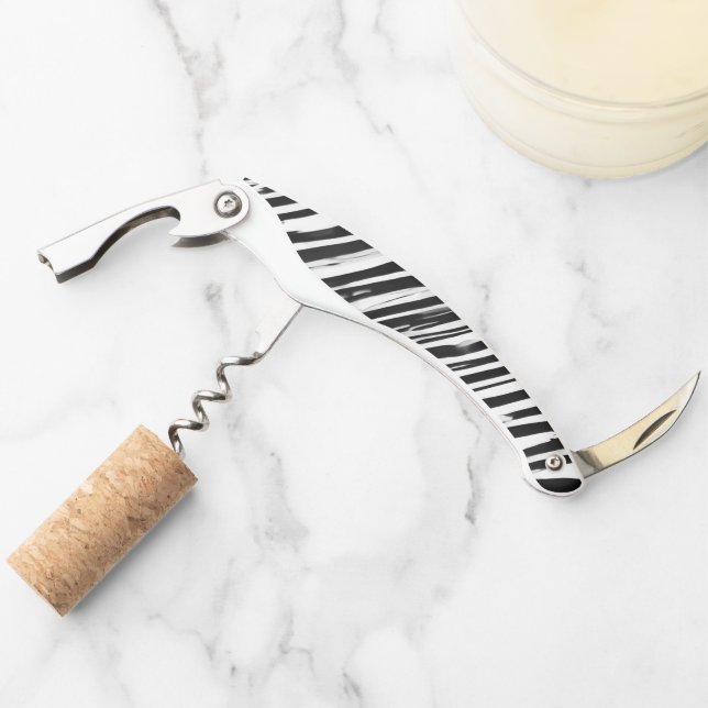 Sacacorchos estilo Blanco y Negro  Kellnermesser (Vorderseite)