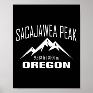 Sacajawea-Gipfel Oregon Klettergipfel Club Outdoor Poster