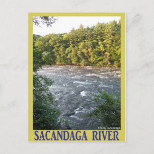 Sacandaga-Fluss Postkarte