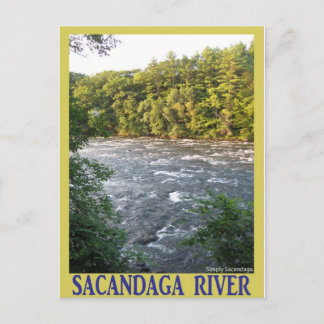 Sacandaga-Fluss Postkarte