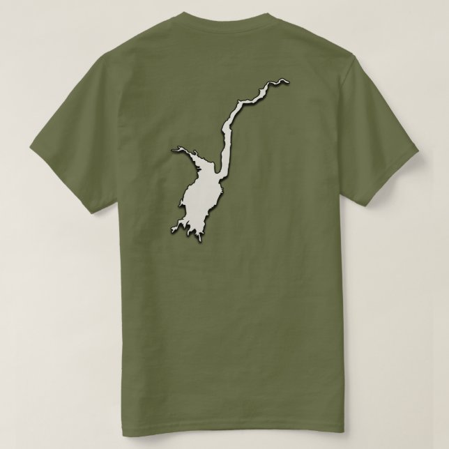 Sacandaga See T-Shirt (Design Rückseite)