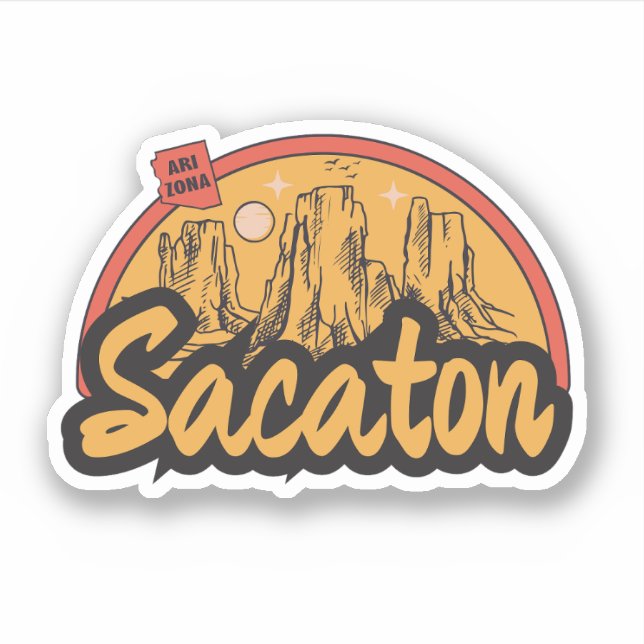 Sacaton, Arizona-Aufkleber Aufkleber (Vorderseite)