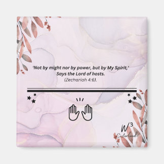 Sach 4:6 magnet