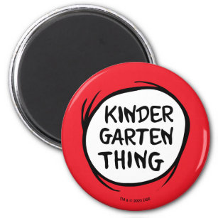 Sache 1 Sache 2 - Kindergarten Dinge Magnet