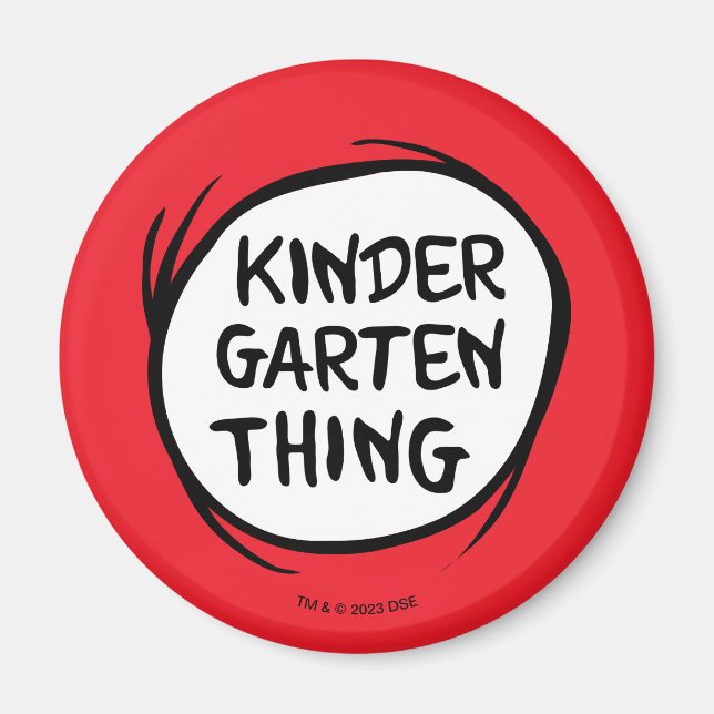 Sache 1 Sache 2 - Kindergarten Dinge Magnet (Vorne)