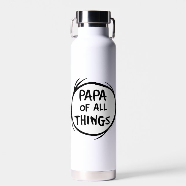 Sache eins zwei - Papa von allen Sachen Trinkflasche (Vorne)