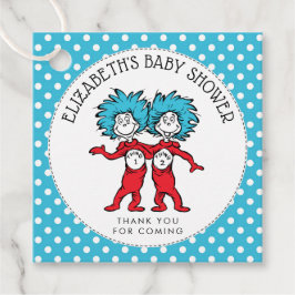 Sache eins zwei | Twins Baby Dusche Geschenkanhänger