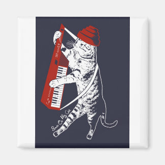 Sachen auf meiner Katze - Keytar Magnet