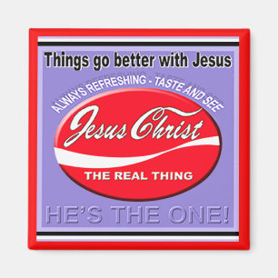 Sachen passen besser zu Jesus-Magneten Magnet