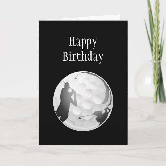 Sachen Sie Liebe allgemeiner Golf-Geburtstag Karte (Vorderseite)
