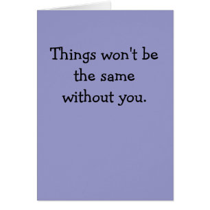 Sachen sind die selben nicht ohne Sie