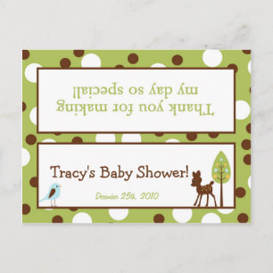 Sachen-Taschen-Deckel-Waldfreund-Rotwild Einladungspostkarte