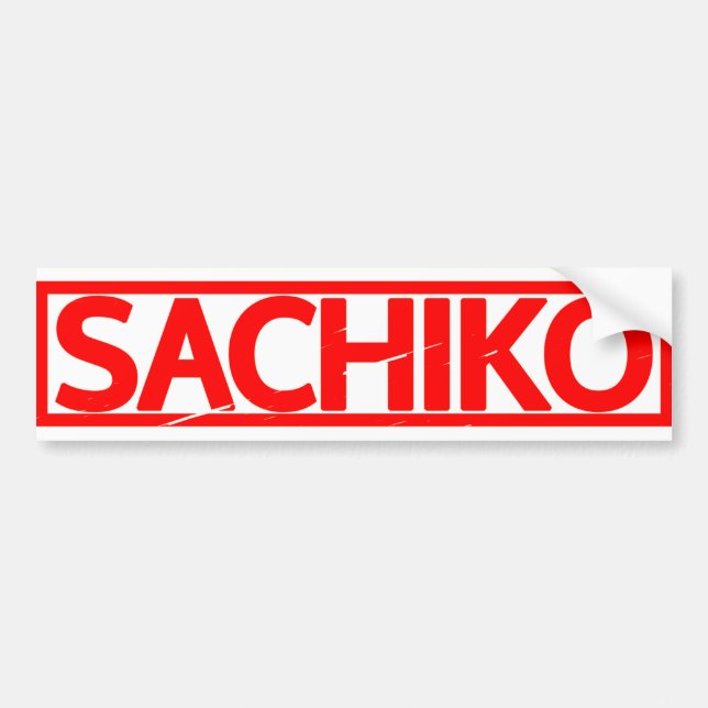 Sachiko Briefmarke Autoaufkleber (Vorne)