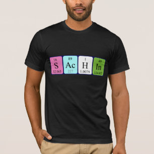 Sachin Namen-Shirt periodischer Tabelle T-Shirt