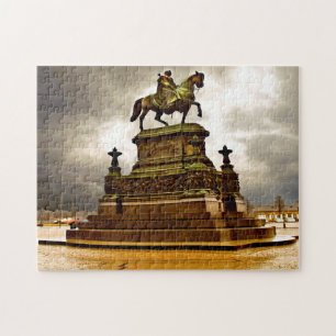 Sachsen Dresden Denkmal Reiter Deutschland. Puzzle