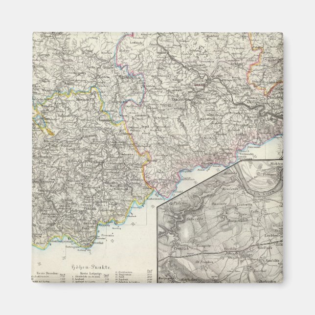 Sachsen, Dresden Deutschland Magnet (Vorne)