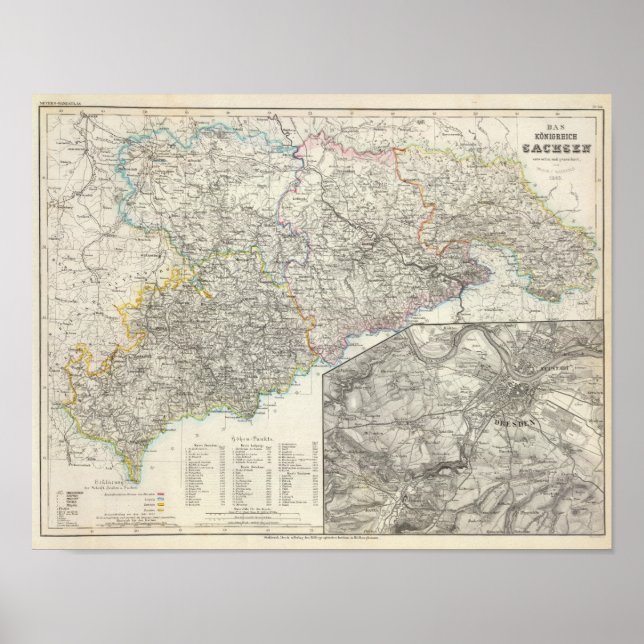 Sachsen, Dresden Deutschland Poster (Vorne)