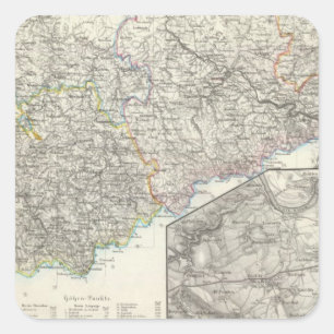 Sachsen, Dresden Deutschland Quadratischer Aufkleber