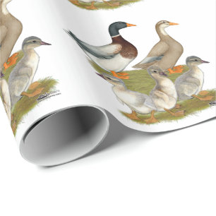 Sachsen-Entenfamilie Geschenkpapier