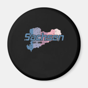 Sachsen neues Bundesland Deutschland Magnet