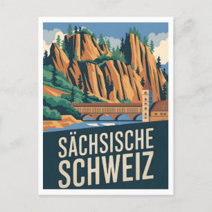 Sächsische Schweiz Sächsische Schweiz vintage Postkarte