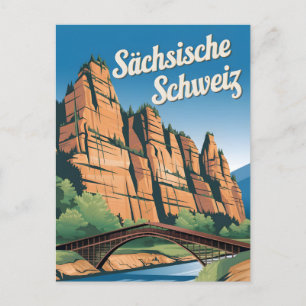 Sächsische Schweiz Saxon Schweiz Deutschland Postkarte