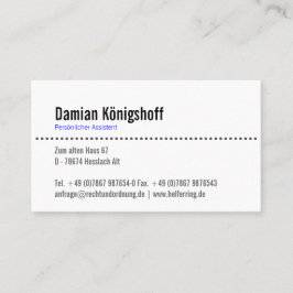 sächsische Wappen Visitenkarte