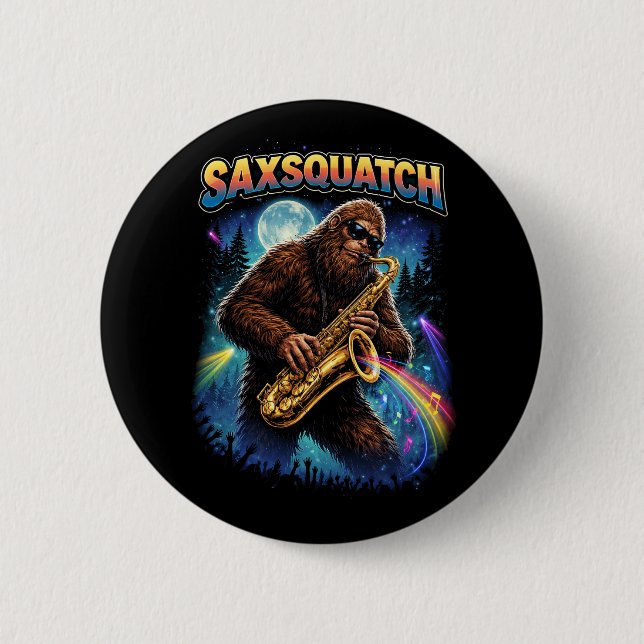 Sachsquatch Button (Vorderseite)