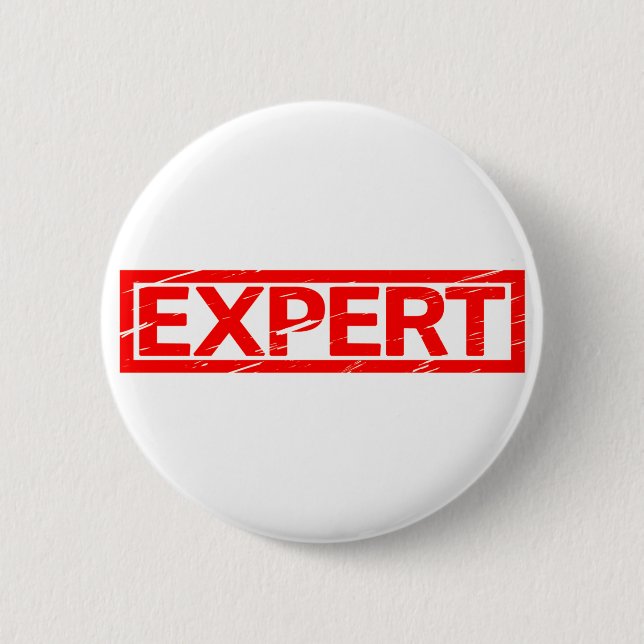 Sachverständige Briefmarke Button (Vorderseite)