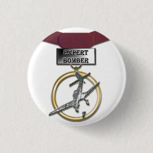 Sachverständiger Bombermedaillenknopf Button